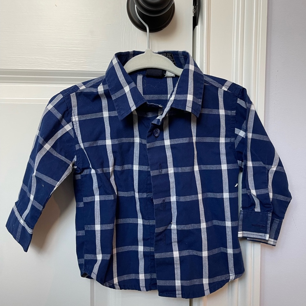 Baby Nautica Button Down Shirt || sz 3-6 months